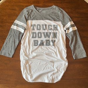 Motherhood Maternity “Touchdown Baby” tee small